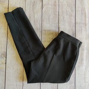 Halogen slim leg zip hem ankle pants charcoal gray sz 4P